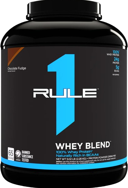 Rule 1 R1 Whey Blend, Chocolate Fudge, 5 LB
