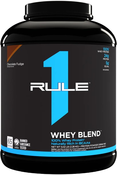 Rule 1 R1 Whey Blend, Chocolate Fudge, 5 LB